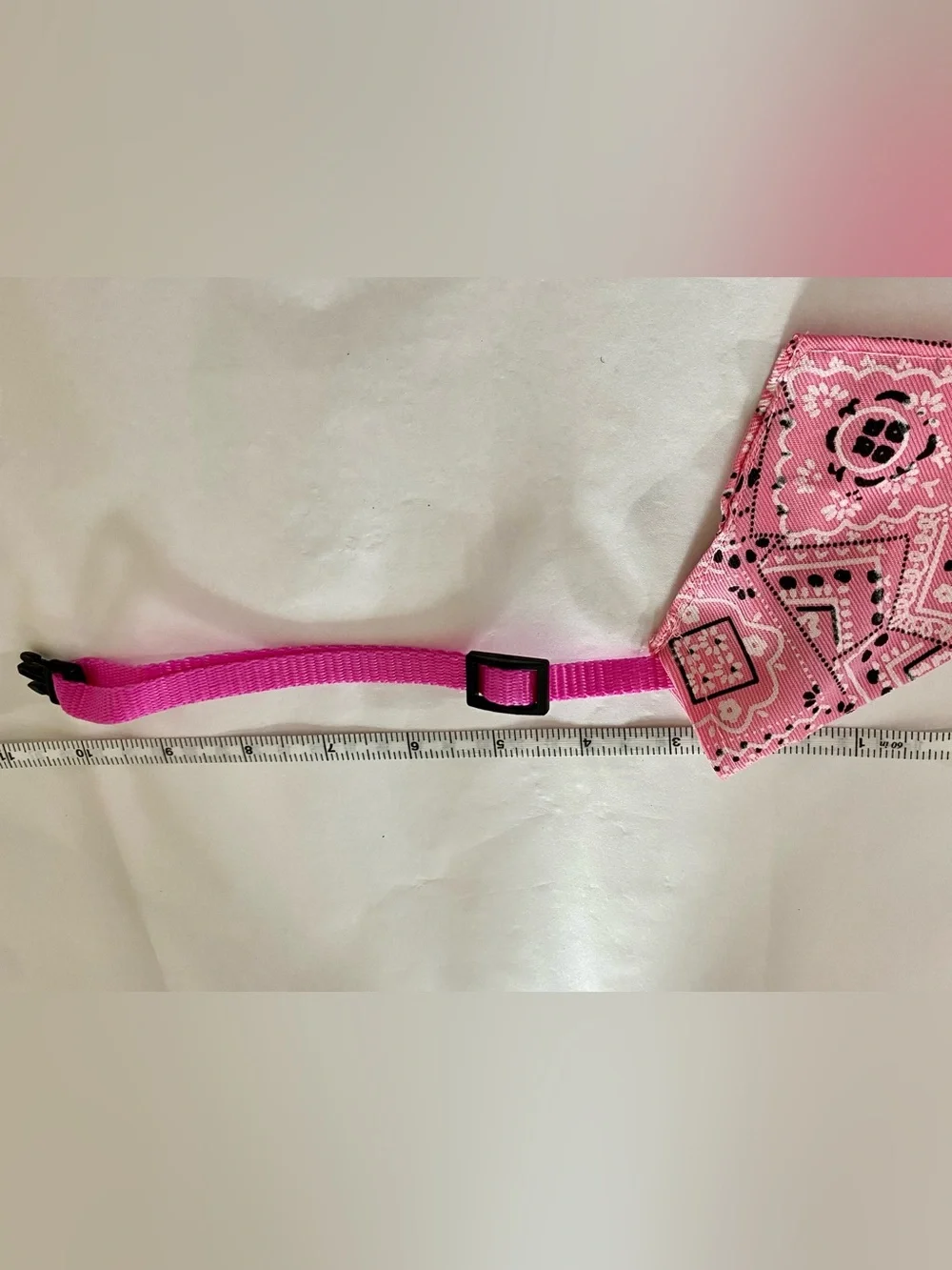 10” Bandana Pet Collar in Pink - XS
